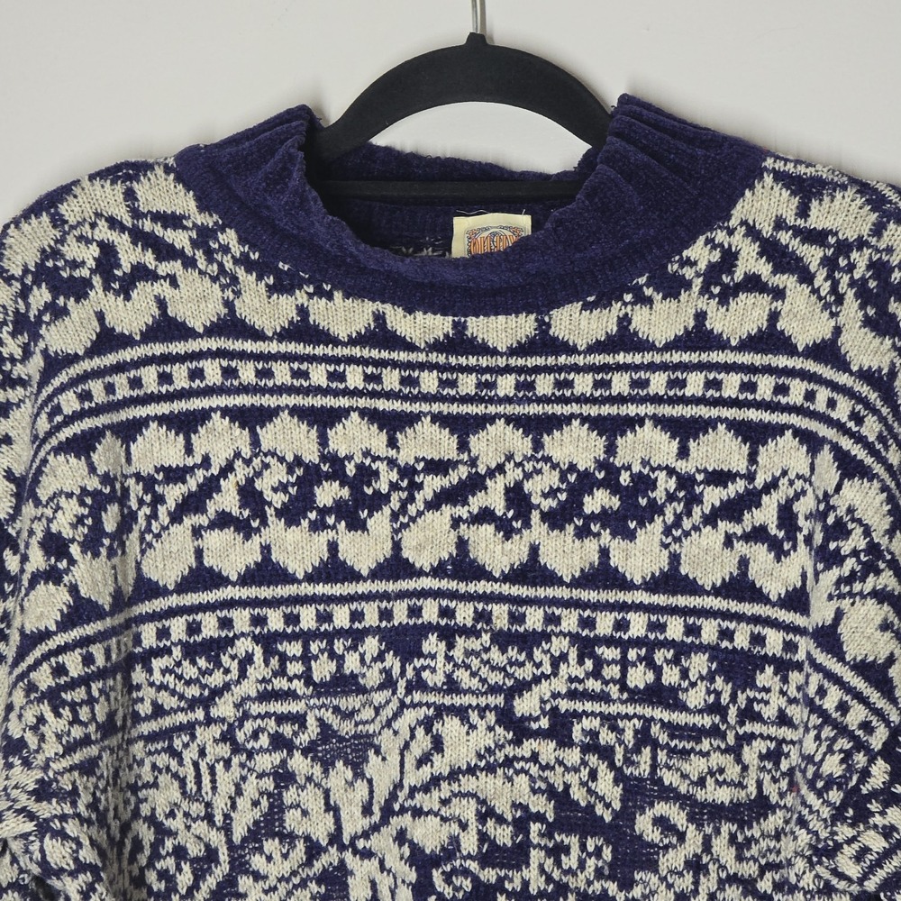 Vintage Oilily Lambswool Blend Mock Neck Sweater Made in Italy Women's Size M - Picture 2 of 8